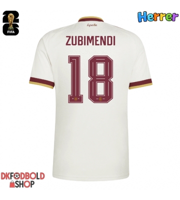 Spanien Martin Zubimendi #18 Udebanetrøje VM 2026 Kort ærmer